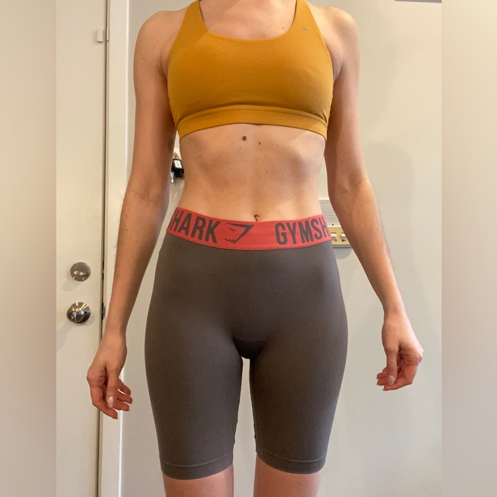 Gymshark Fit Cycling Shorts - Slate Lavender/Rose